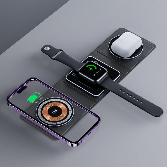 Magnetic Folding Wireless Charger - Techifty