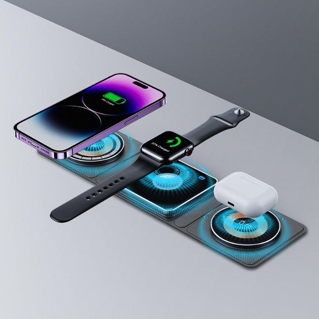 Magnetic Folding Wireless Charger - Techifty