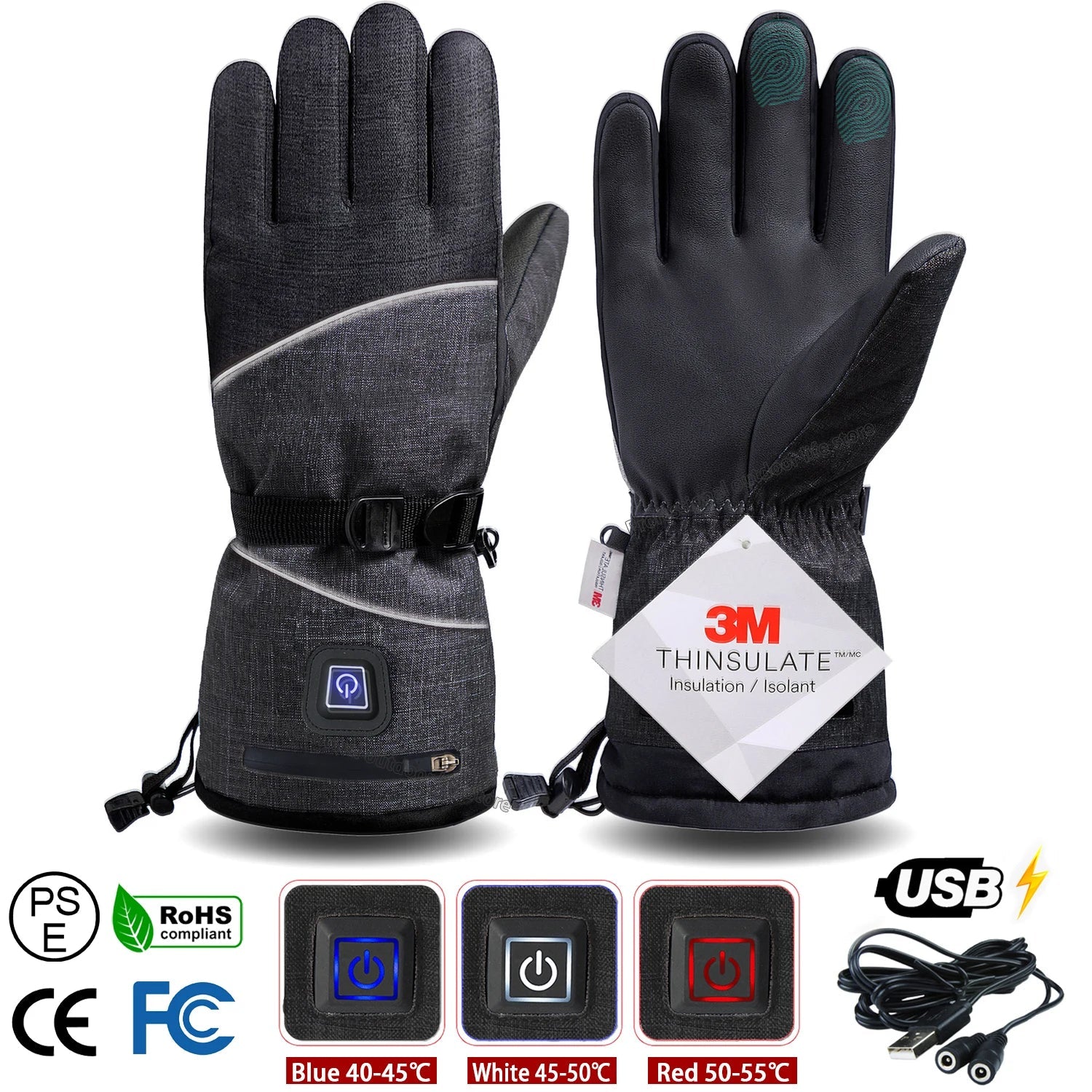 Techifty HeatGuard™ Electric Heated Winter Gloves - Techifty