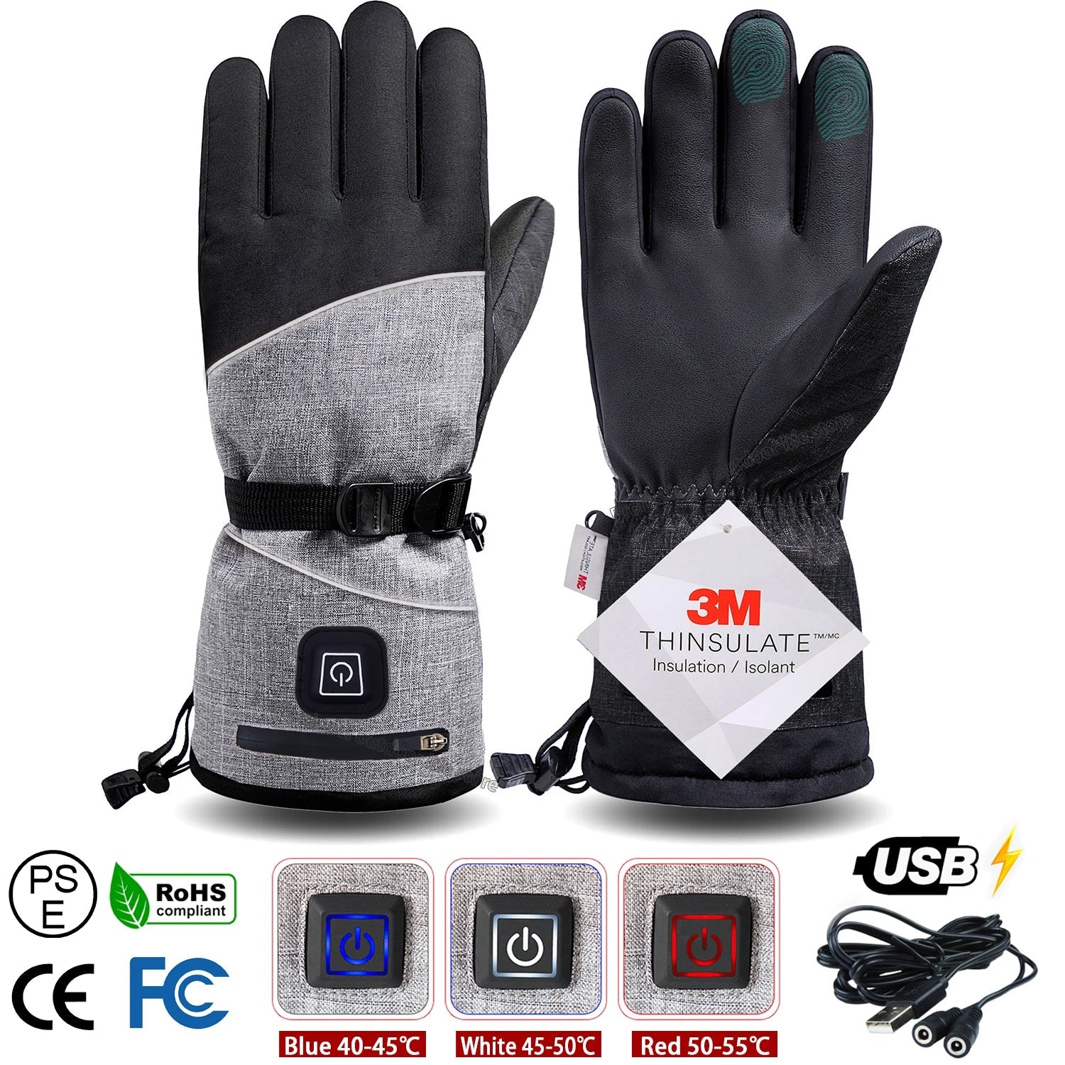 Techifty HeatGuard™ Electric Heated Winter Gloves - Techifty