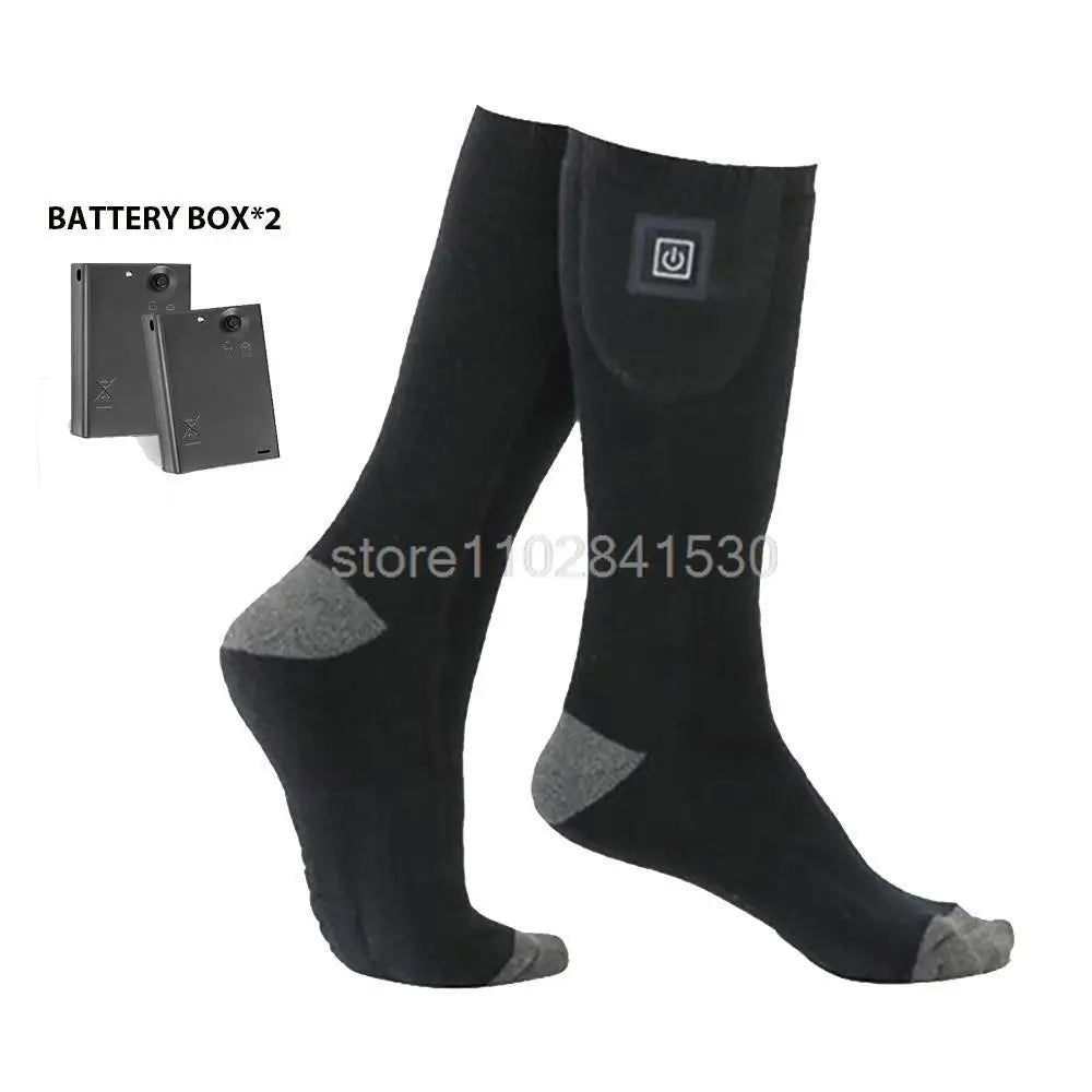 Techifty HeatStep™ Rechargeable Heated Socks - Thermal Foot Warmers for Outdoor Winter Activities - Techifty