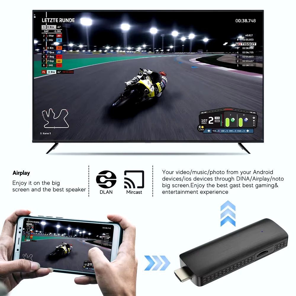 Techifty Q6™ Android TV Stick - 4K Streaming Media Player - Techifty