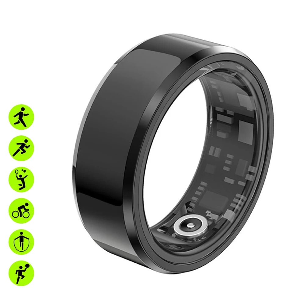 Techifty SmartRing™ Fitness Tracker - Titanium Steel Heart Rate & Sleep Monitoring - Techifty